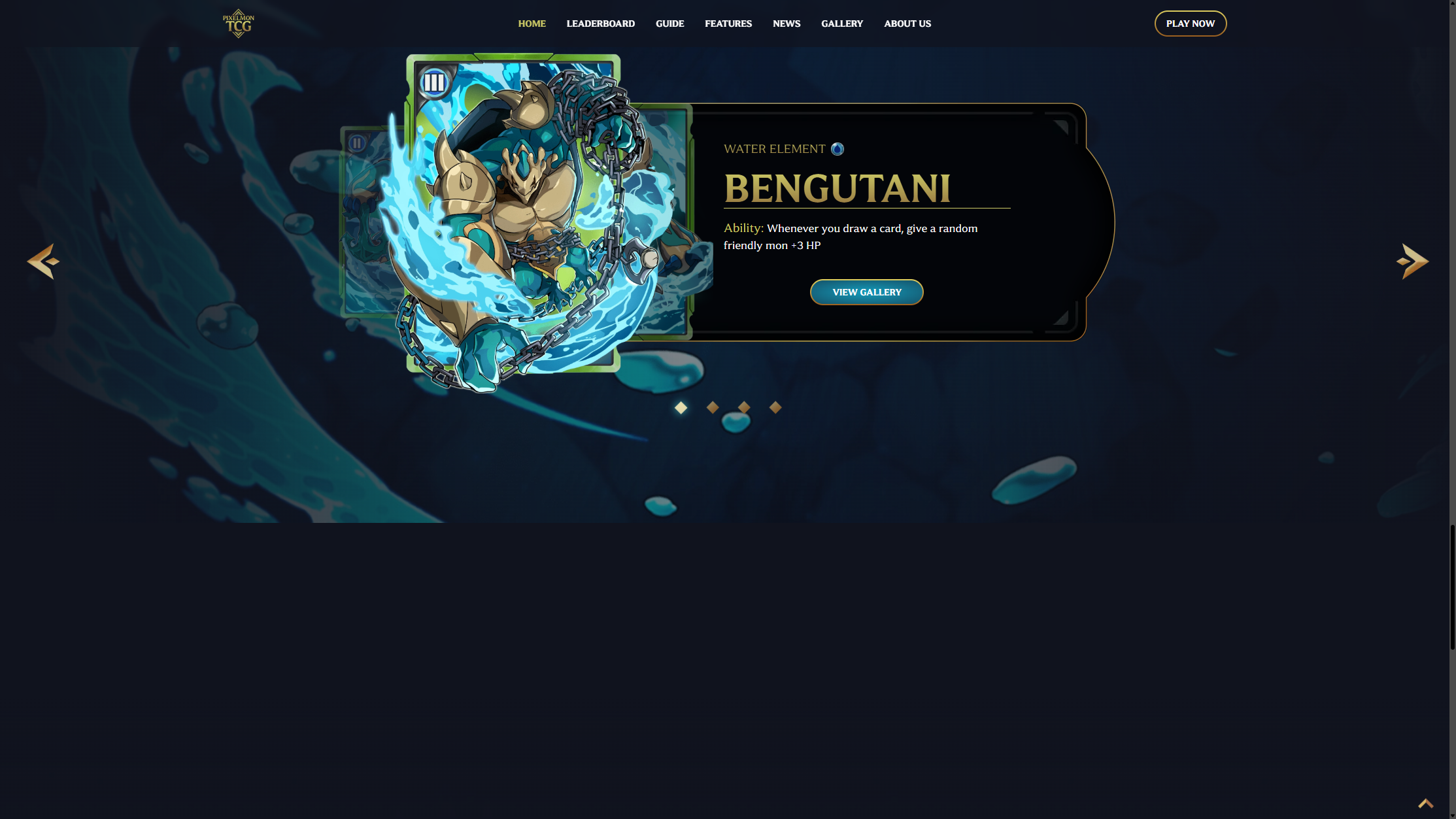 卡牌详情轮播:水属性 Bengutani